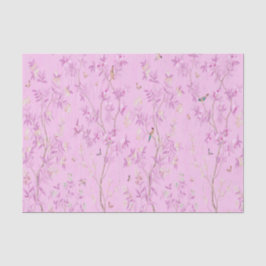 Papel De Seda Chinoiserie Chinesa Rosa