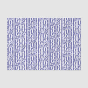 Papel De Seda Chintz Floral Púrpura e Branca