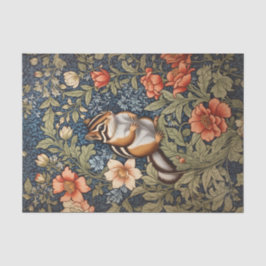 Papel De Seda Chipmunk Bonito William Morris Inspirou Floral