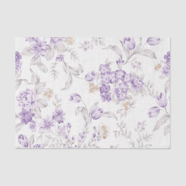 Papel De Seda Chique Lilac Series Design 3 (Frente )