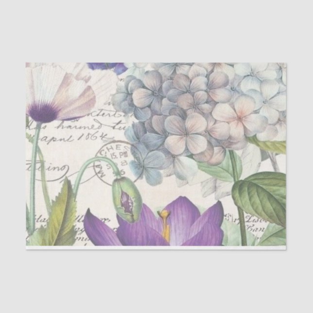 Papel De Seda Chique Lilac Series Design 4 (Frente )