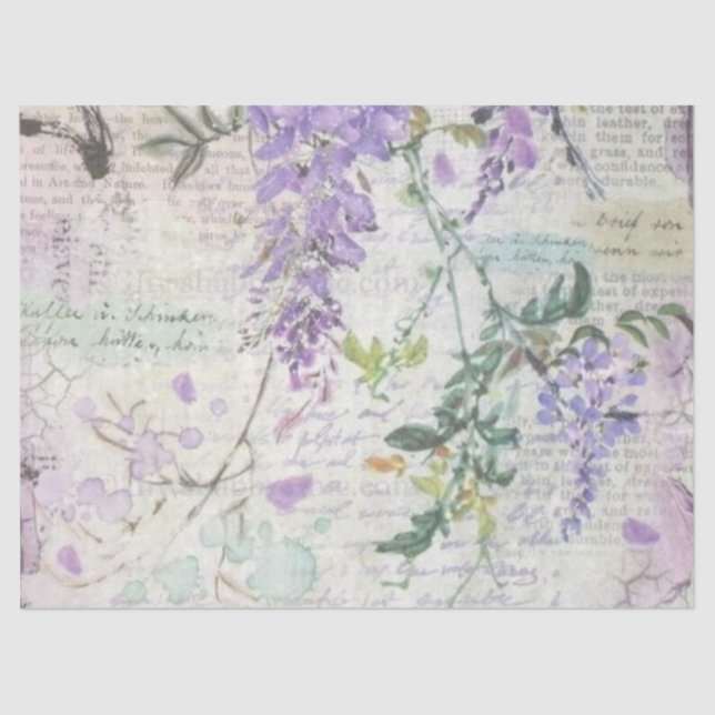 Papel De Seda Chique Lilac Series Design 7 (Frente )