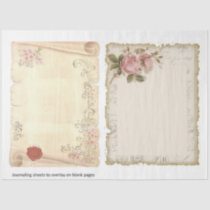 Papel De Seda Chique vitoriano série Design 8