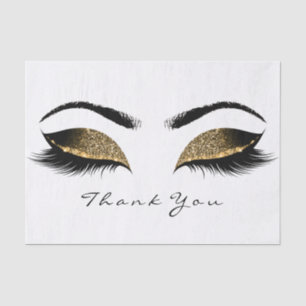 Papel De Seda Chocolate Sepia Dourada Brilho Obrigado Olhos Pisc