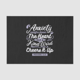 Papel De Seda Christian Encouragement Quote – Anxiety & Kindness