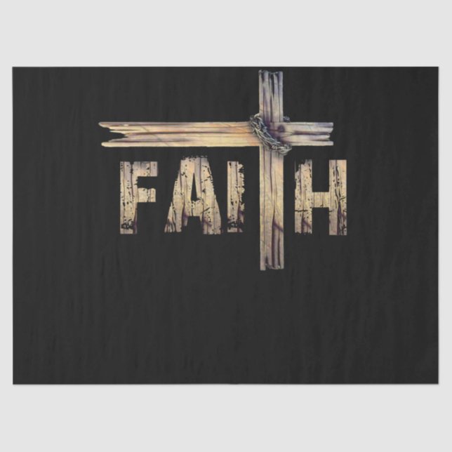 Papel De Seda Christian Faith & Cross - Christian Faith (Frente )