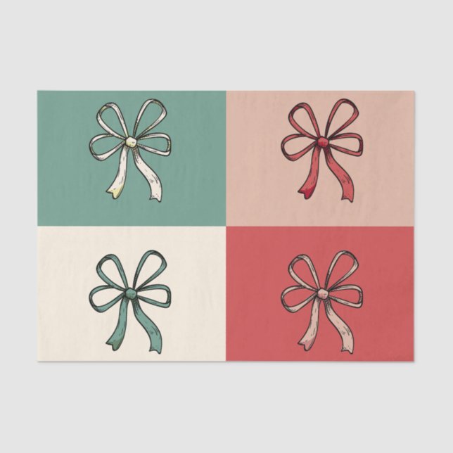 Papel De Seda christmas bow conquette (Frente )