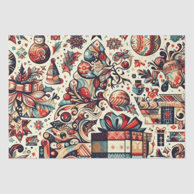 Papel De Seda Christmas Elegance n29 (Frente )