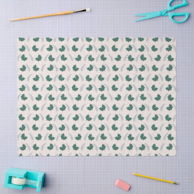 Papel De Seda Christmas Holly gift wrap (Arte )