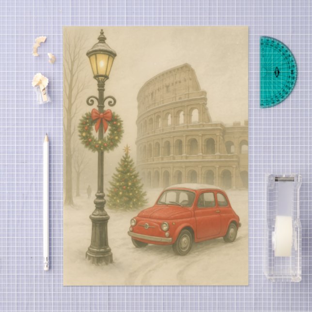 Papel De Seda Christmas in Rome Italy – Holiday Art, Christmas  (Arte )