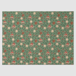 Papel De Seda Christmas Raccoon Baseball Tissue Paper