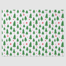 Papel De Seda Christmas Trees and Stars