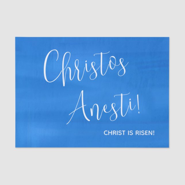 Papel De Seda Christos Anesti! Cristo é Risen! (Frente )