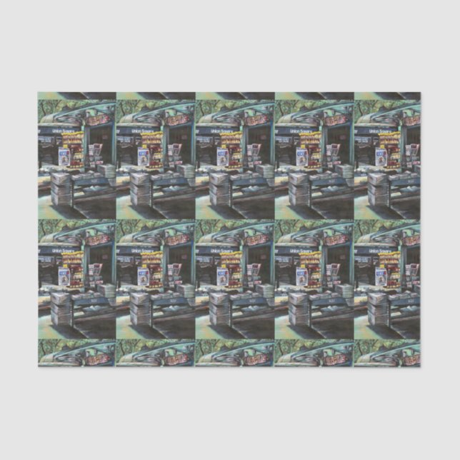 Papel De Seda Chrysocolia Morning, Union Square, NYC (Frente )