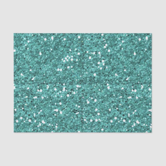 Papel De Seda Chunky Confetti Glitter Sparkle Blue (Frente )