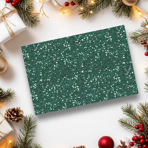 Papel De Seda Chunky Confetti Glitter Sparkle Dark Verde