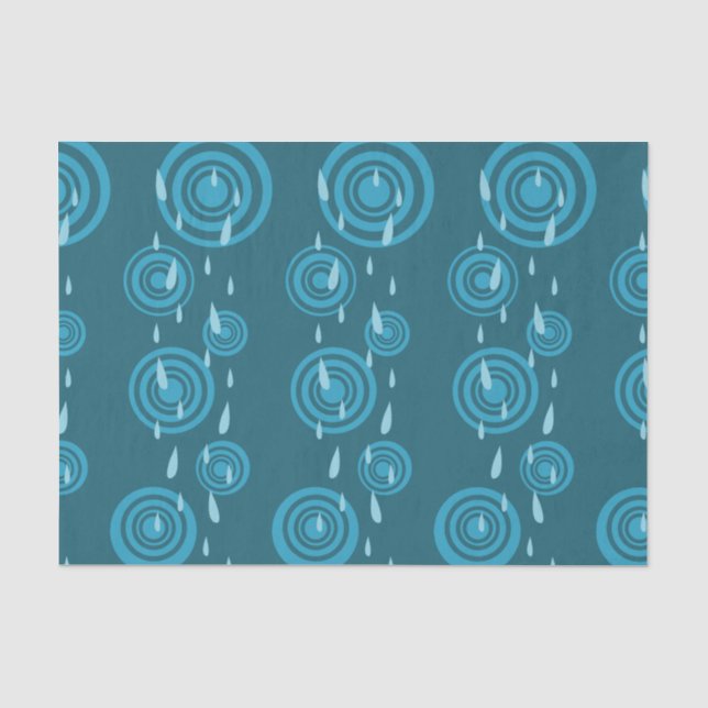 Papel De Seda Chuva Azul (Frente )