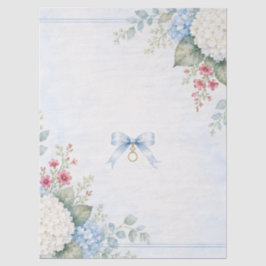 Papel De Seda Chuva de Arroz Azul Something Blue | Hortênsia Azu