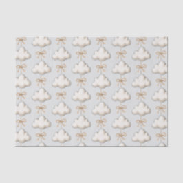 Papel De Seda Chuva de Bençãos Baby Shower Azul Claro