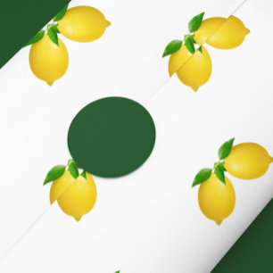 Papel De Seda Chuva de Lembranças Casamento de Limão