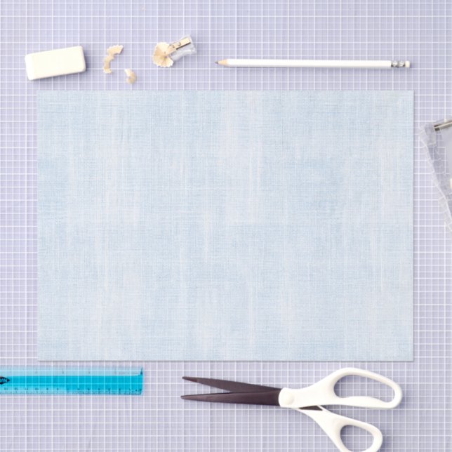 Papel De Seda Chuva de Noiva em Lino Azul Claro Falso (Arte )