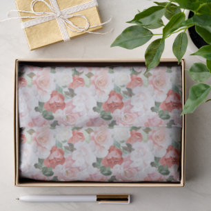Papel De Seda Chuva de Noiva Floral Rosas Vermelhas Rosadas Bran