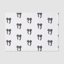 Papel De Seda Chuva de noiva francesa com laço preto Mon Cherie