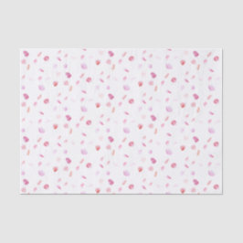 Papel De Seda Chuva de Pétalas de Rosa Rosa Romântica para Chá d