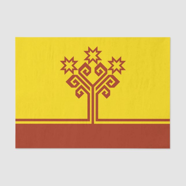 Papel De Seda Chuvashia Flag (Frente )