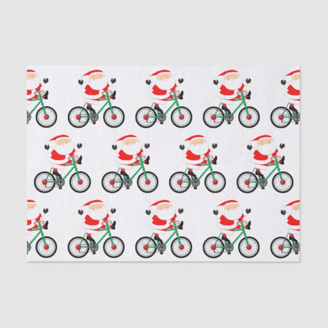 Papel De Seda Ciclista de Natal (Frente )