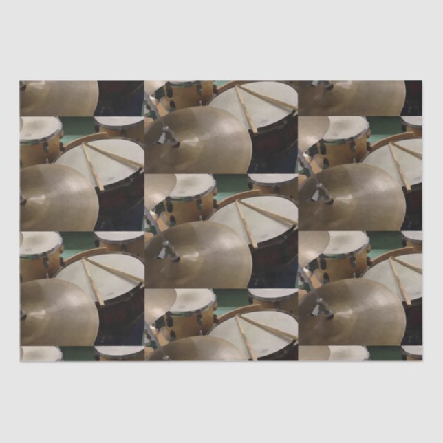 Papel De Seda Ciclomotores e paus de tambor (Frente )