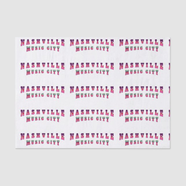 Papel De Seda Cidade de Música de Nashville2 (Frente )