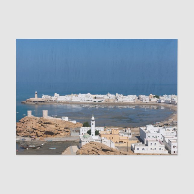 Papel De Seda Cidade de Sur perto de Muscat - Omã (Frente )