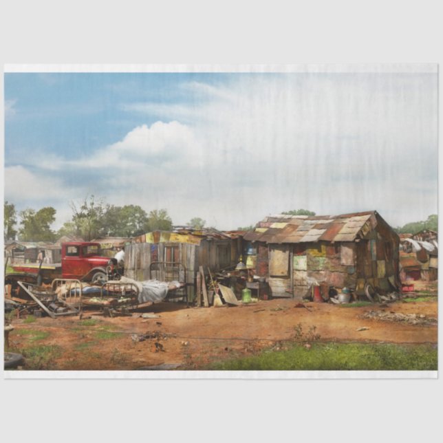 Papel De Seda Cidade - Oklahoma City OK - Hooverville 1939 (Frente )