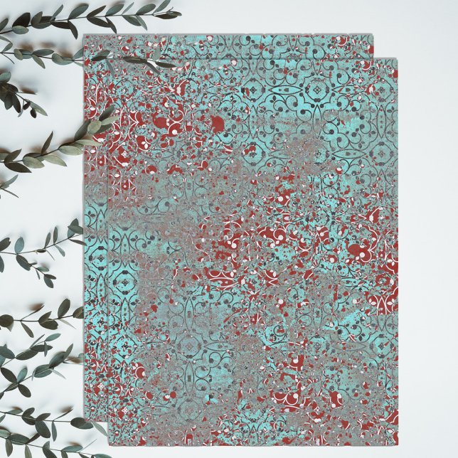 Papel De Seda Cimento de Cobre Enrugado Cement Texturizado Damas (Criador carregado)