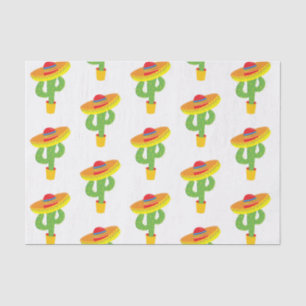 Papel De Seda Cinco De Mayo Sombrero Cactus Festa Mexicana