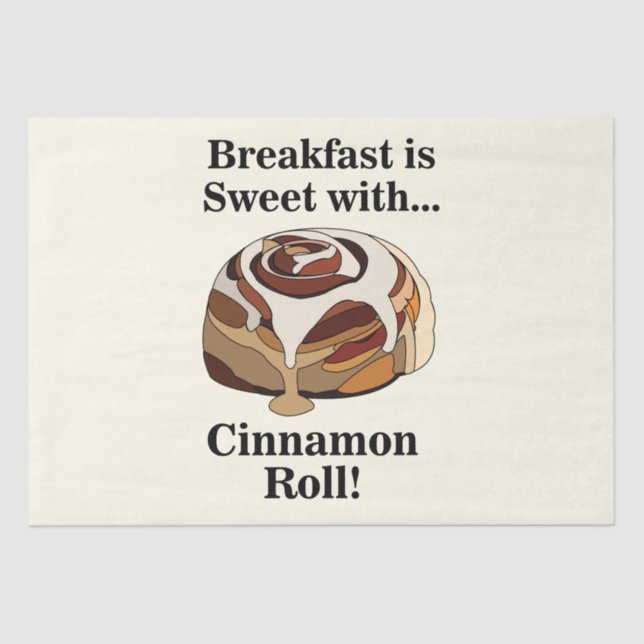 Papel De Seda Cinnamon Rolls Sweet Bun Paery (Frente )
