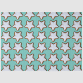 Papel De Seda Cinnamon Star Cookies Padrão Natal e Natal