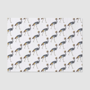 Papel De Seda Cinza de desenho animado de pássaros com guindaste