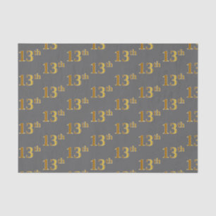 Papel De Seda Cinza, Faux Dourado (13.o evento)