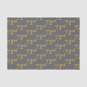 Papel De Seda Cinza, Faux Dourado 72º (72º) Evento