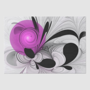 Papel De Seda Cinza Negra abstrato com Fratura Magenta