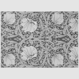 Papel De Seda Cinza Pimpernel Monotone, William Morris