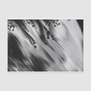 Papel De Seda Cinza/Preto Abstrato na Moda, Enchimento de Saco d