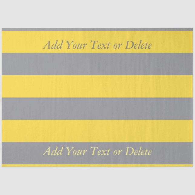 Papel De Seda Cinzas Amarelo-Claro E Suave Personalizadas (Frente )