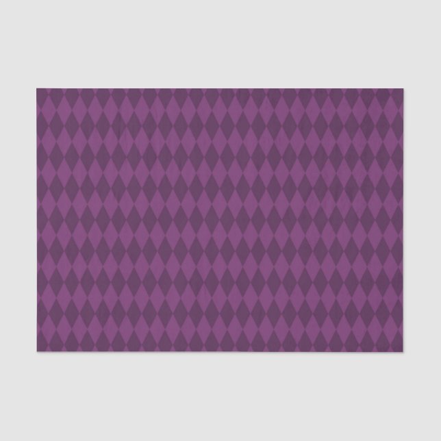 PAPEL DE SEDA CINZAS DE PADRÃO DE ARGYLE DE DIAMANTE (Frente )