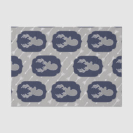 Papel De Seda Cinzas Modernas Russas Deer & White Arrows