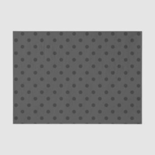 Papel De Seda Cinzas & obscuridade médias - bolinhas cinzentas