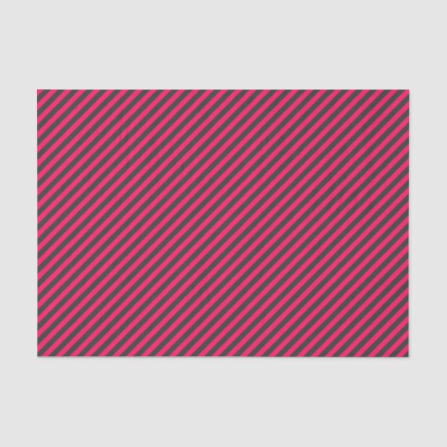 Papel De Seda Cinzas Rosa e Escuro Strike (Frente )