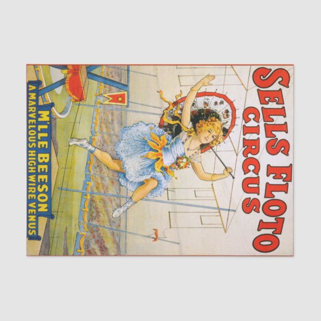 Papel De Seda Circo de Floto das vendas (Frente )